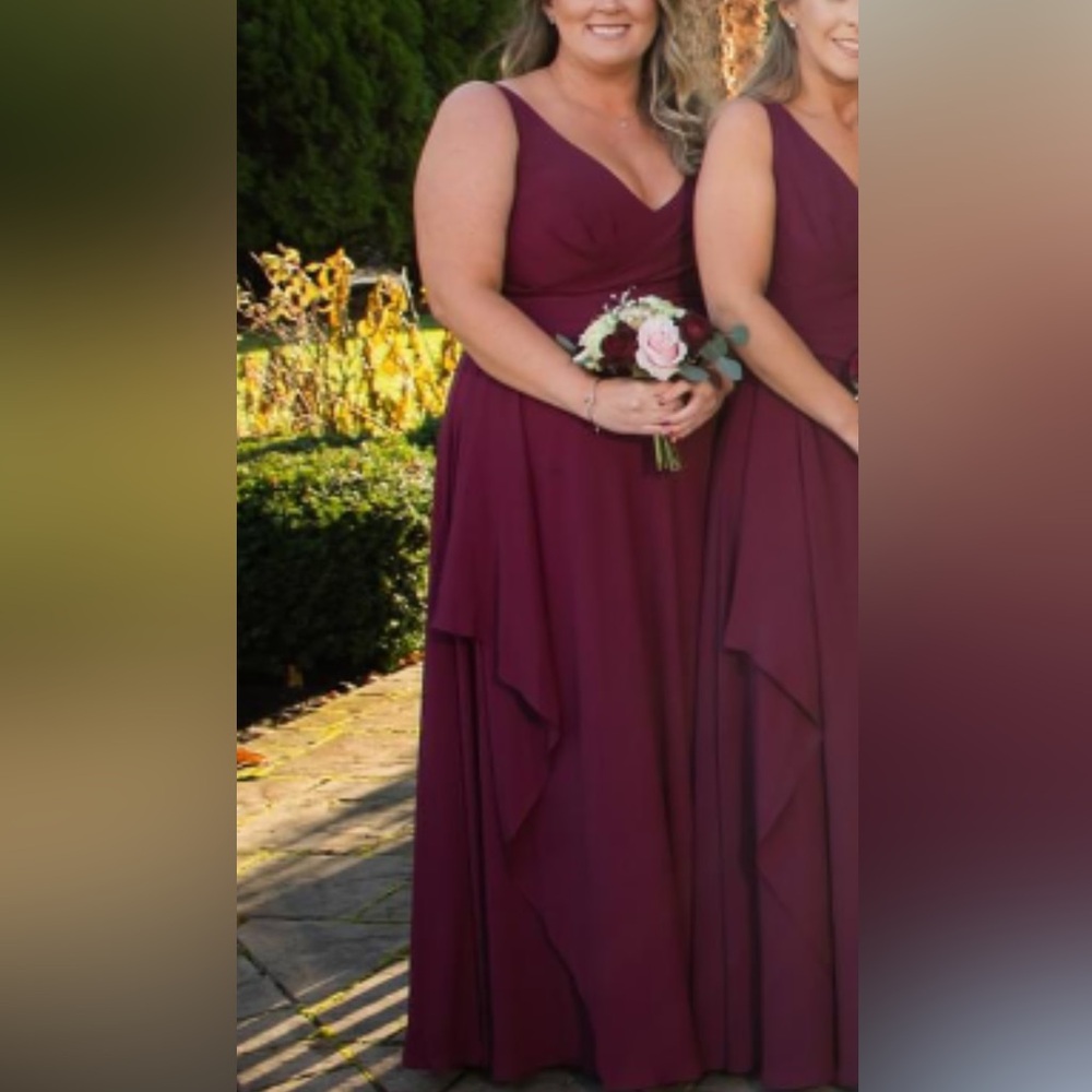 David’s Bridal (Wine) Bridesmaid Dress